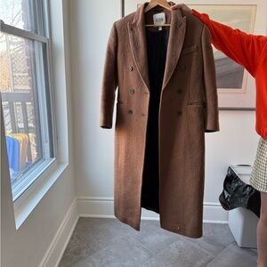 COS brown long coat.
